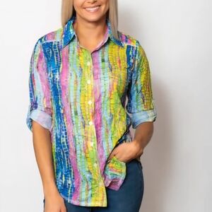 SNO SKINS Multicolor Mosaic Blouse